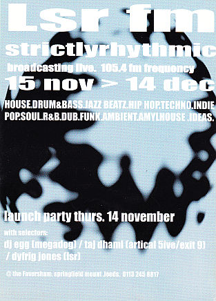 LSR Launch Party Flyer, 1996